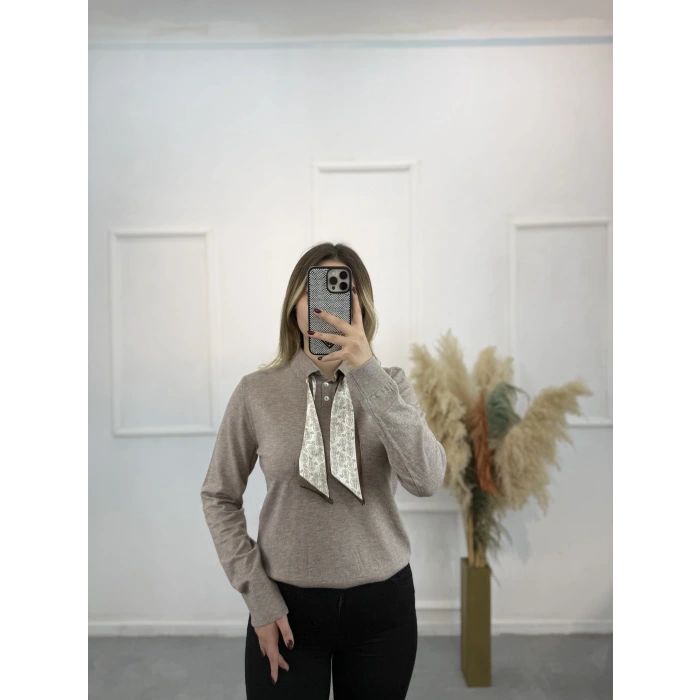 Fularlı Premium Seri Kazak