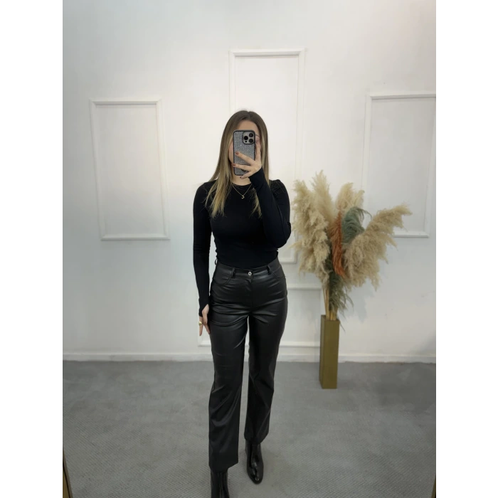 Mngo Model Deri Pantolon