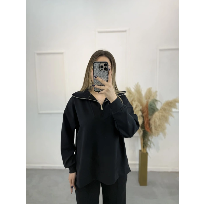 Fitilli Triko Detaylı Modal İikil Takım