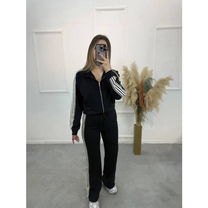 Çizgi Şeritli Modal İkili Takım