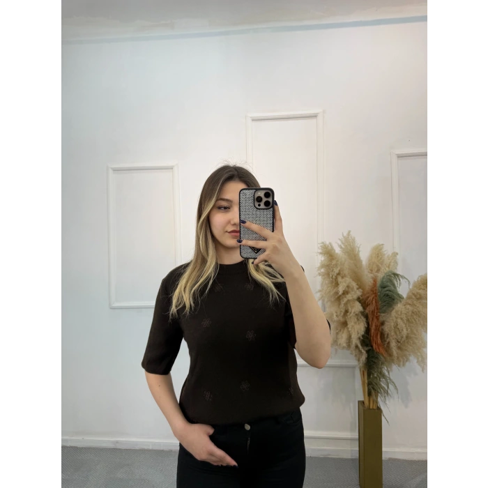 Purlie Nakışlı Triko Kazak