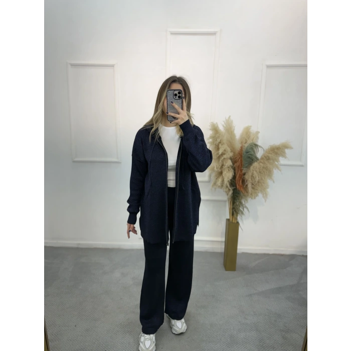 Tatar Simli Merserize Fermuarlı İkili Takım