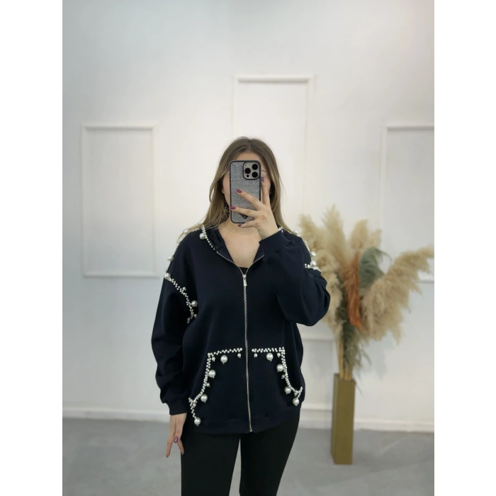 Muos İncili Kapişonlu Ceket