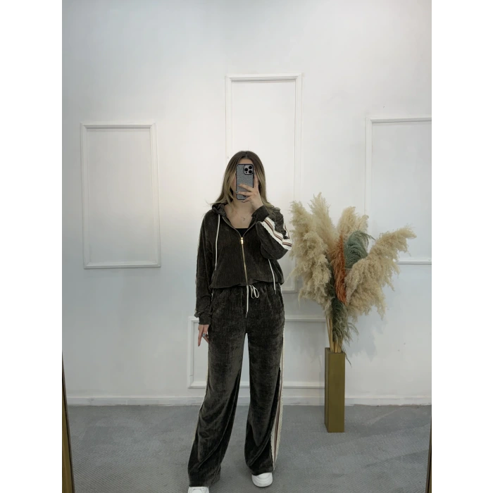 Sitelli Şerit Detaylı Premium İkili Takım