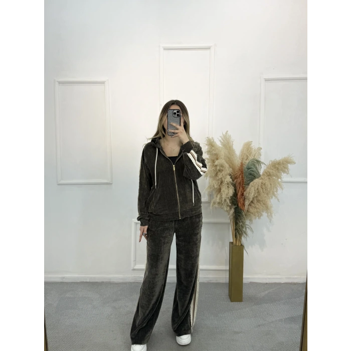 Sitelli Şerit Detaylı Premium İkili Takım