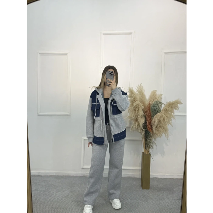 Grimelang Denim Detaylı İkili Takım