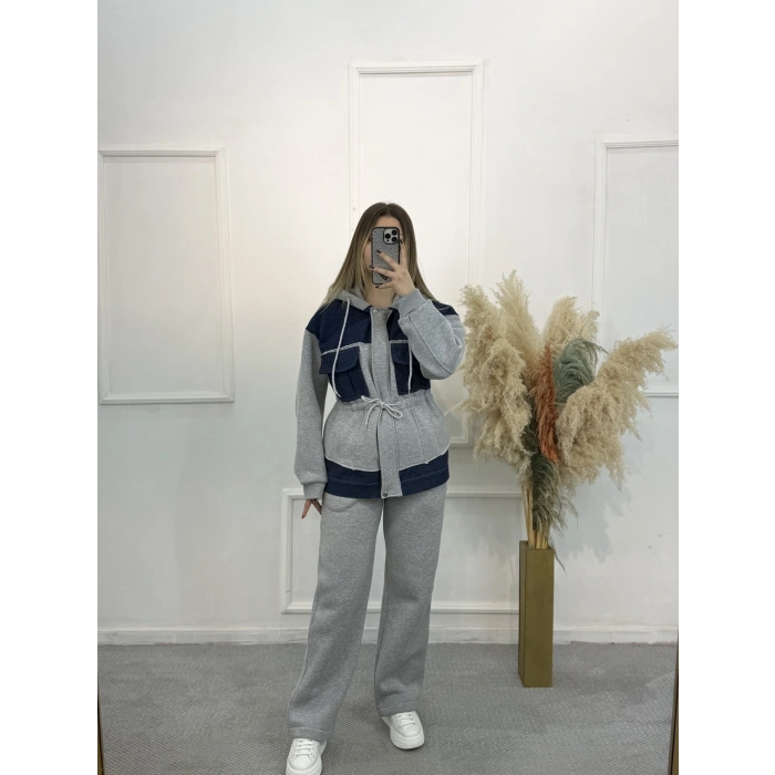 Grimelang Denim Detaylı İkili Takım