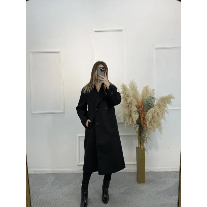 Oversize Premium Kaşe Kaban