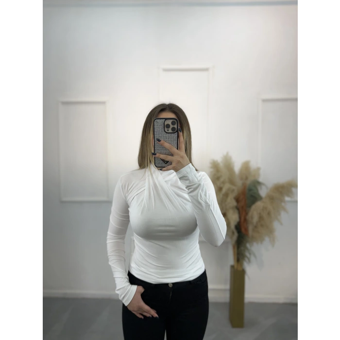 Ring Önü Büzgülü Bluz