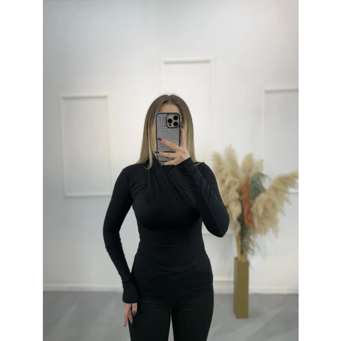 Ring Önü Büzgülü Bluz