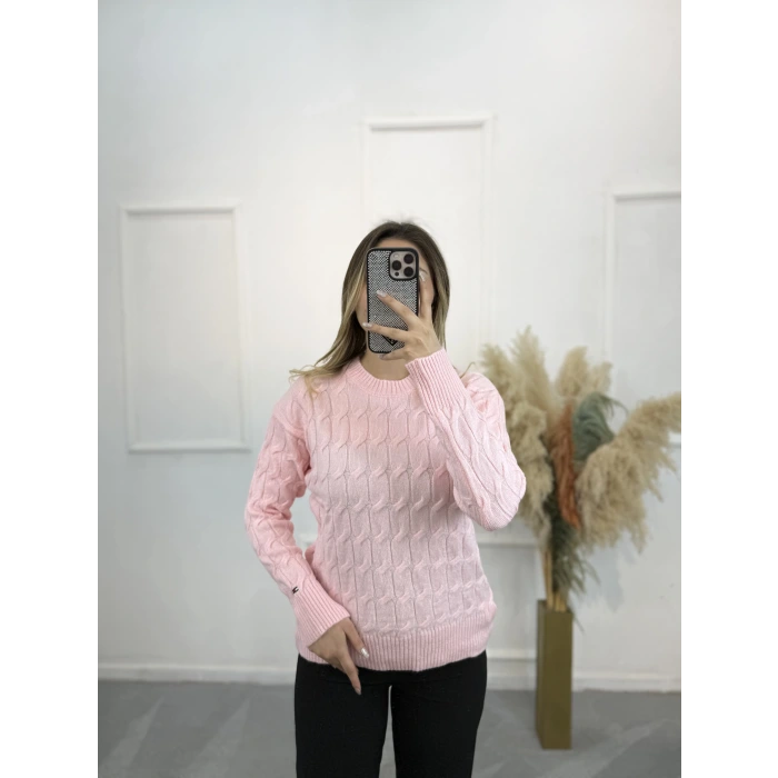 LivionTomy  Örgü Desenli Triko Kazak