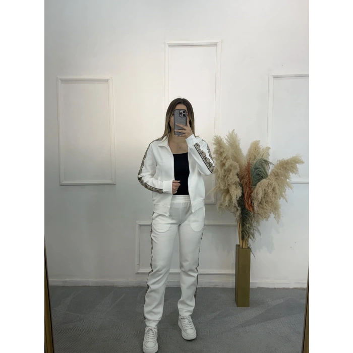 Libata Guess Logo Şeritli İkili Takım