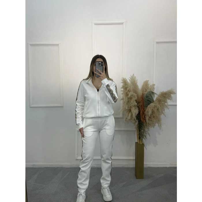 Libata Guess Logo Şeritli İkili Takım