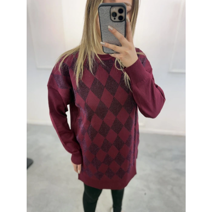 Baklava Desen Merserize Tunik