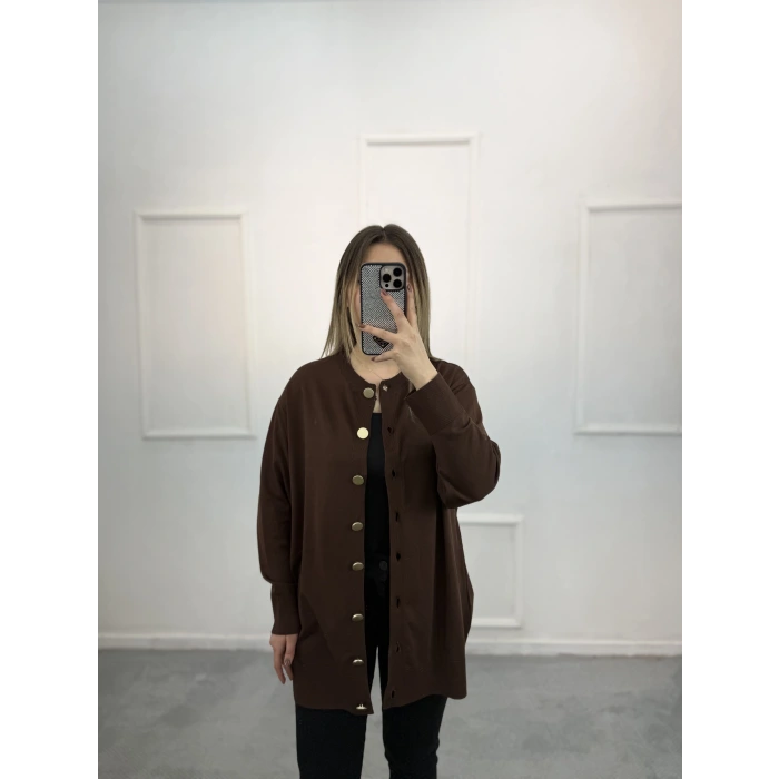 Slow Düğmeli Merserize Hırka