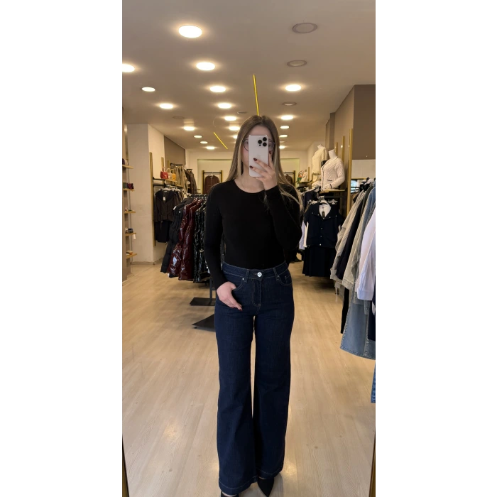 Wide Likralı Palazzo Jean