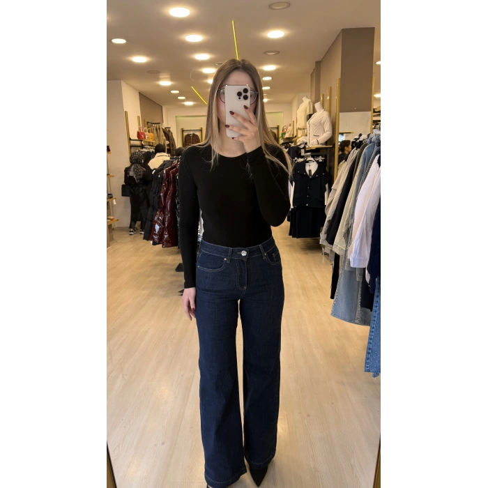 Wide Likralı Palazzo Jean