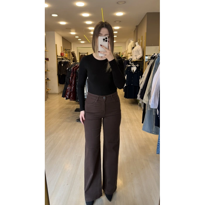 Wide Likralı Palazzo Jean