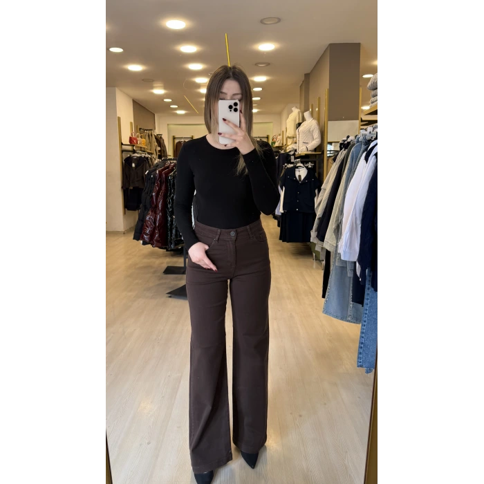 Wide Likralı Palazzo Jean