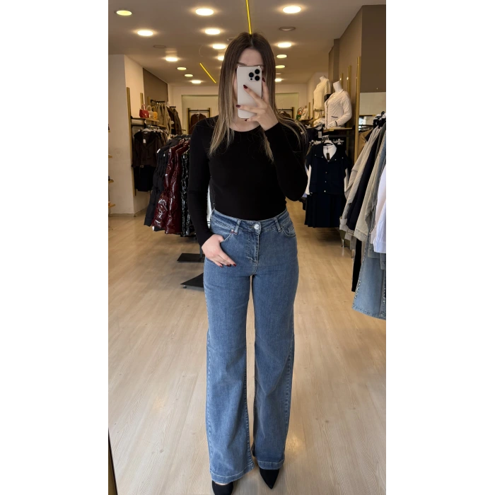 Wide Likralı Palazzo Jean