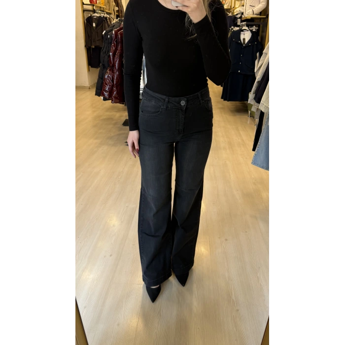 Wide Likralı Palazzo Jean