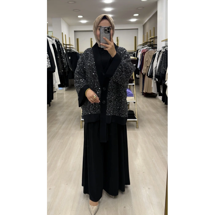 Qaswe Payet İşlemeli Candy 3lü Takım