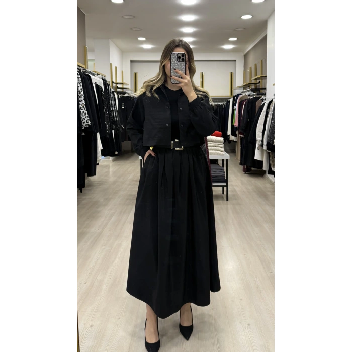 Arew Paraşütlü Gömlekli Elbise