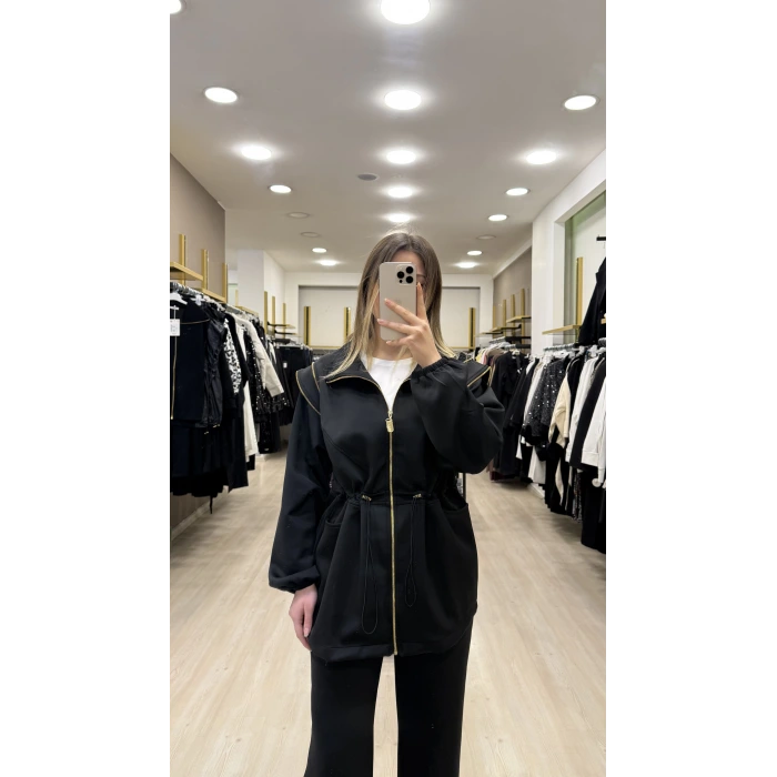 Omzu Fermuar Detaylı Scuba İkili Takım