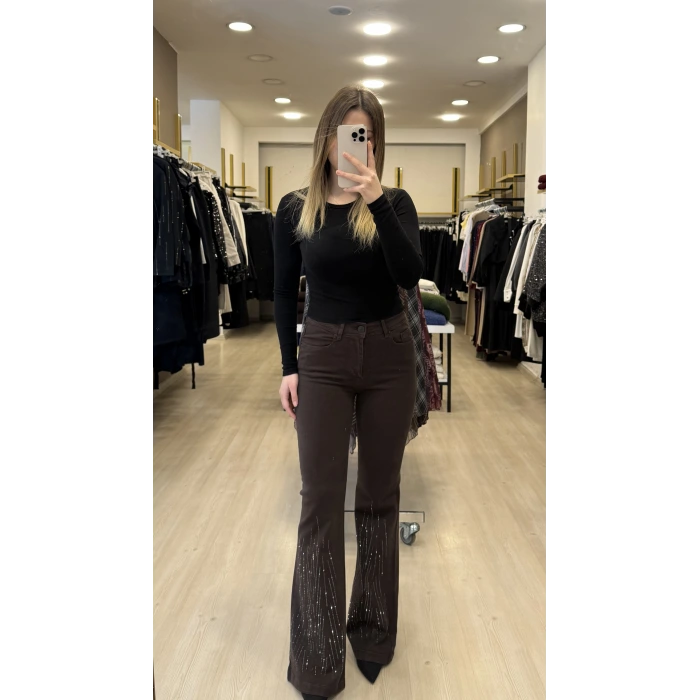 Lora Çubuk Taş İspanyol Jean