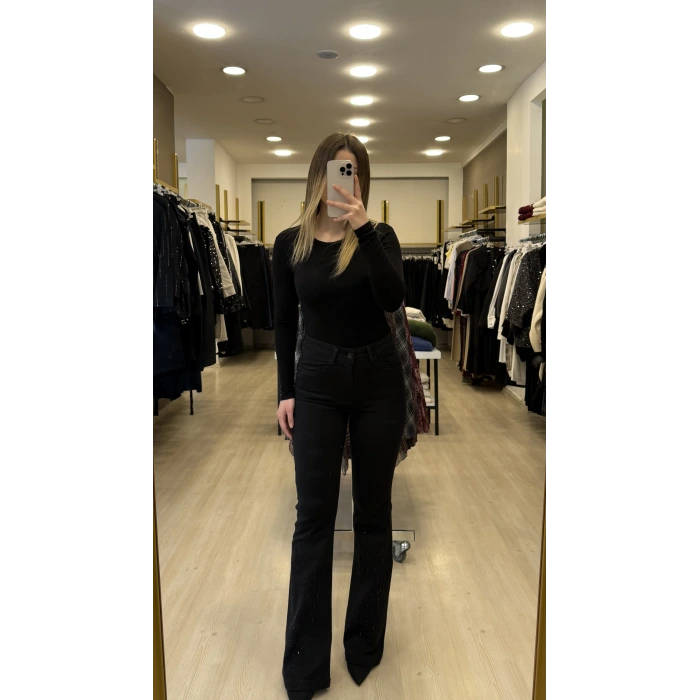 Lora Çubuk Taş İspanyol Jean