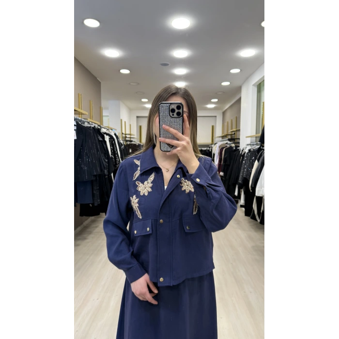 Yaprak Nakışlı Tensel İkili Takım