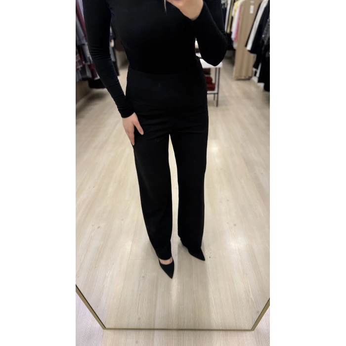 Class Yandan Fermuarlı Likralı Palazzo Pantolon