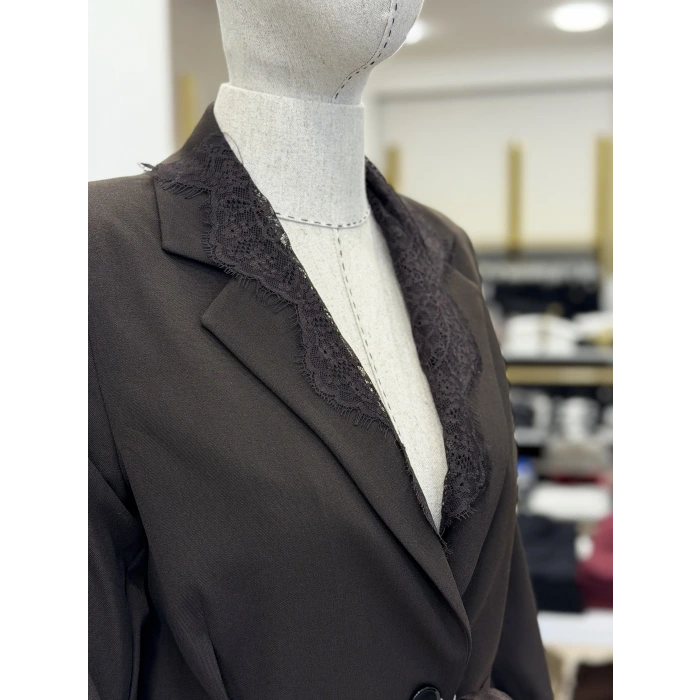 Orjinal Model Dantel Detaylı Premium Ceket