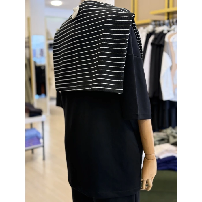 Çizgili Şallı Modal İkili Takım