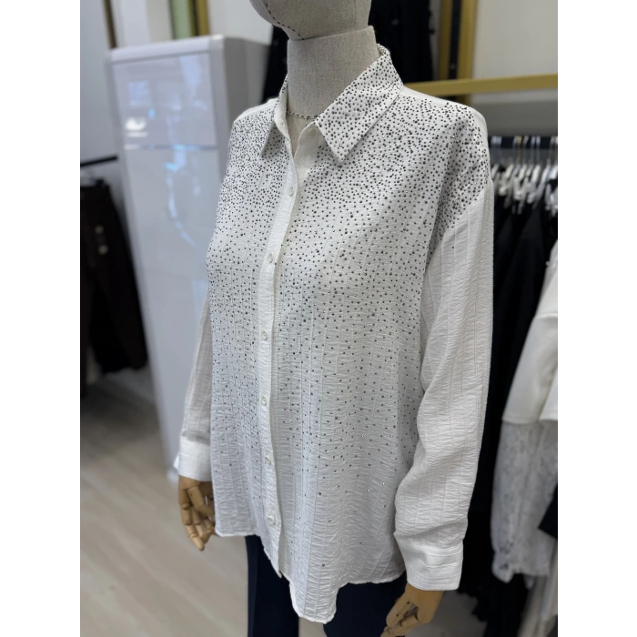 Beek Taşlı Garnili Gömlek