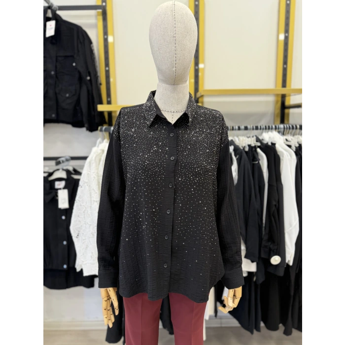 Beek Taşlı Garnili Gömlek