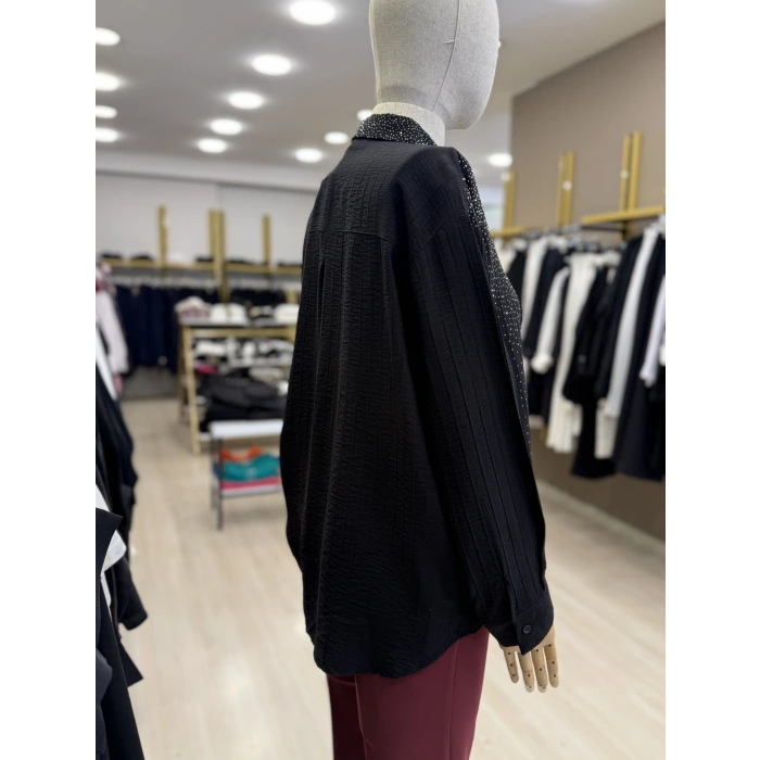 Beek Taşlı Garnili Gömlek