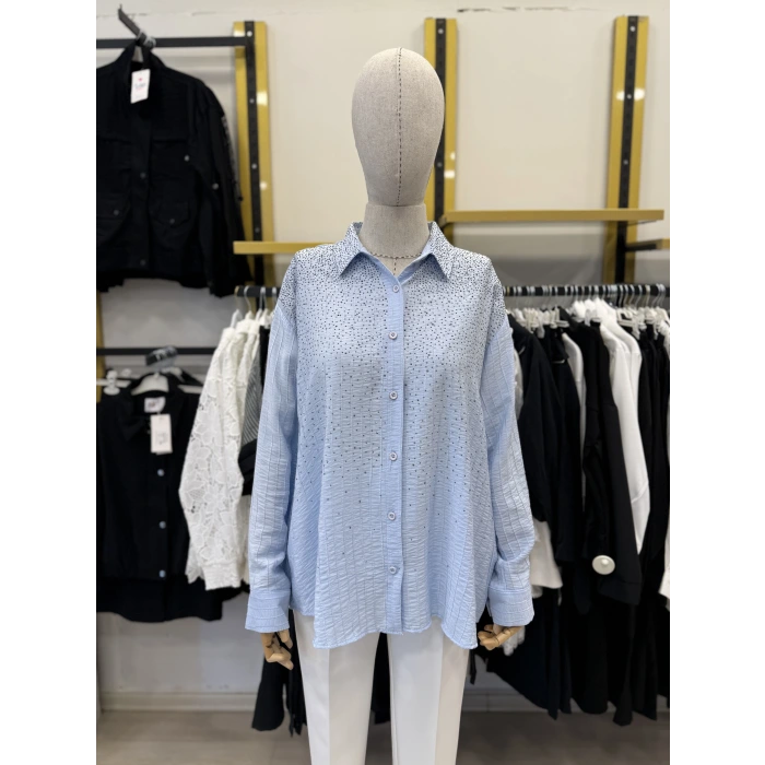 Beek Taşlı Garnili Gömlek