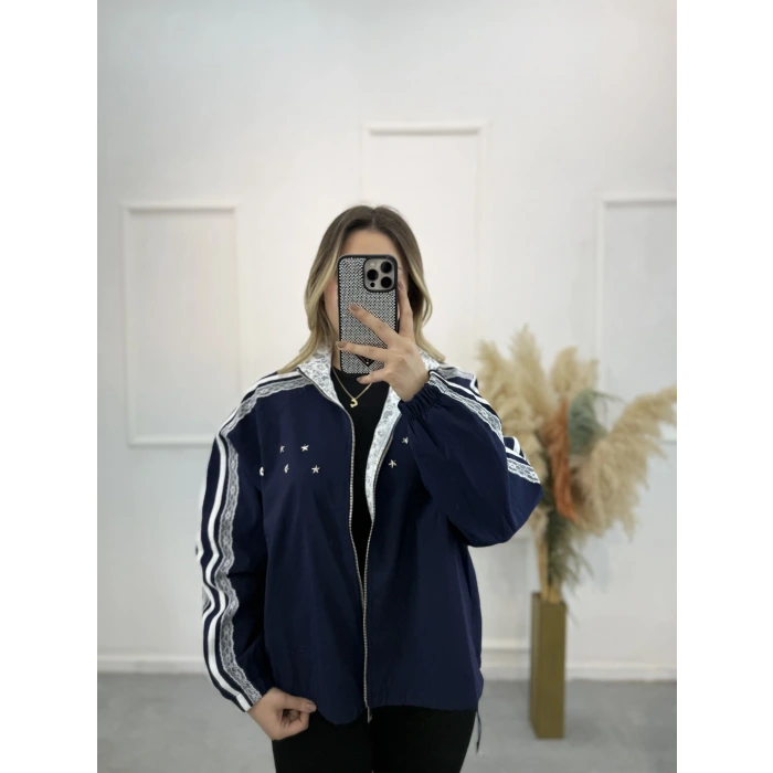 Ancient Trok Çakım Güpürlü Ceket