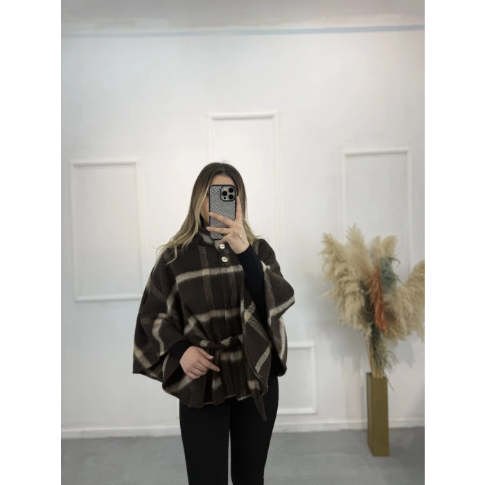 Bev Ekose Desen Panço Ceket