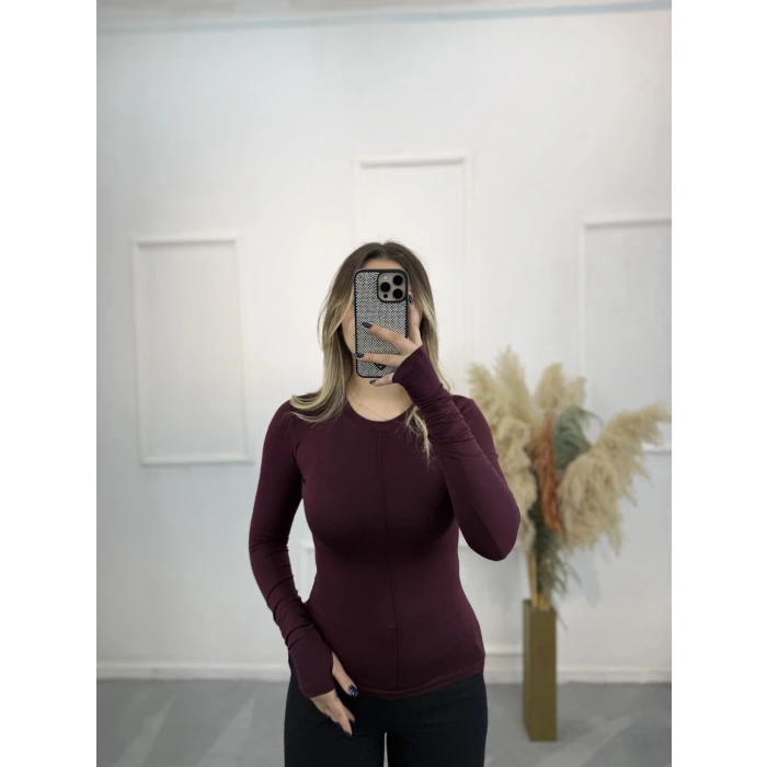 Bus Ön Çımalı Parmak Detaylı Bluz