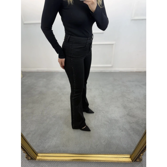 Elect Likralı Drop Taşlı İspanyol Jean