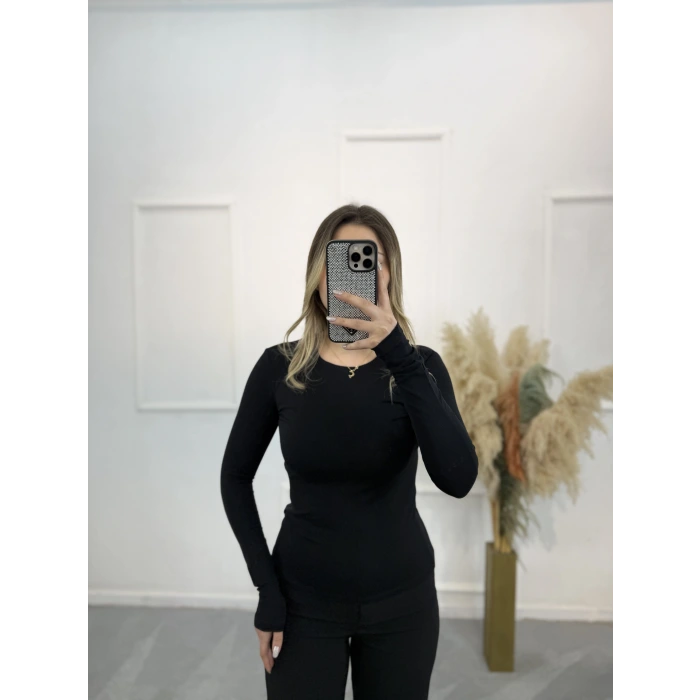 First Bisiklet Yaka Yarım Kol Bluz