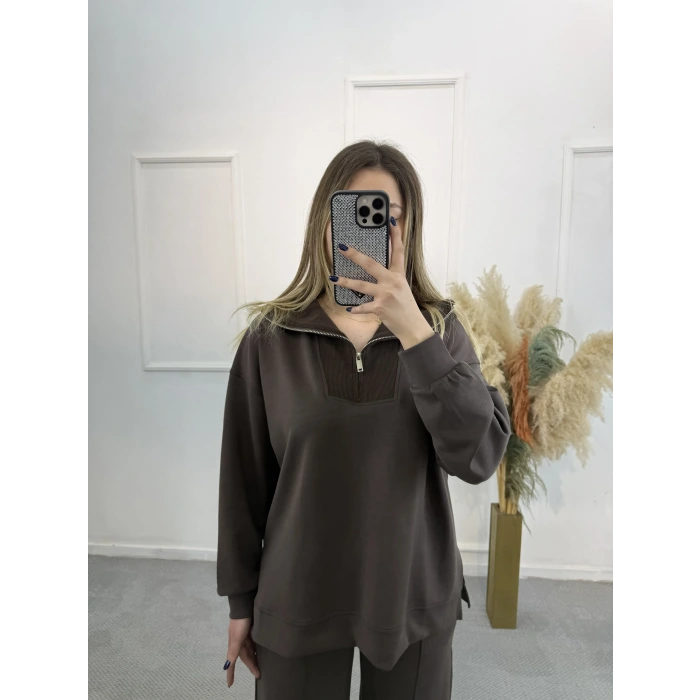 Fitilli Triko Detaylı Modal İikil Takım