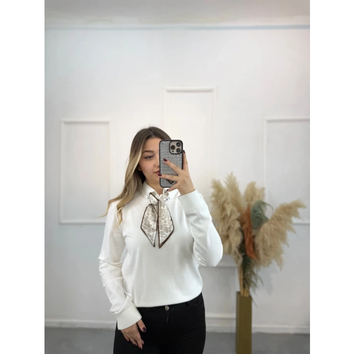 Fularlı Premium Seri Kazak