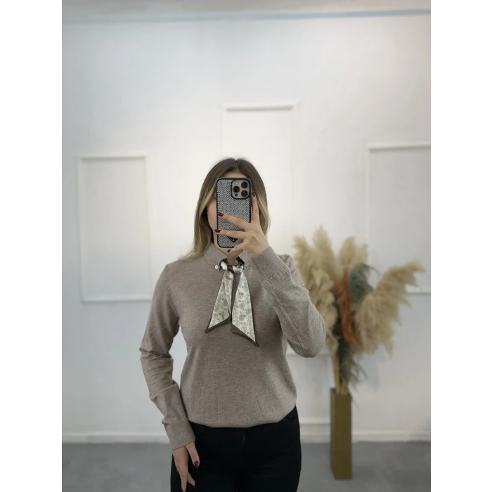 Fularlı Premium Seri Kazak