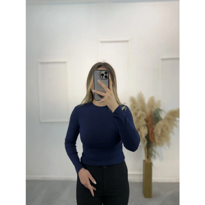 Jen Fitilli Uzun Kol Crop