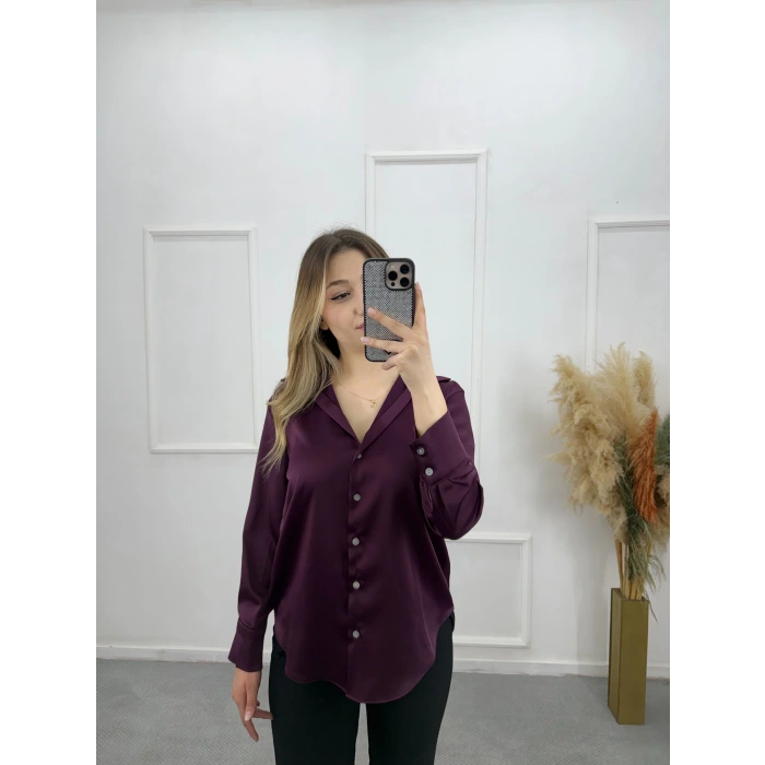 Karew Pamuklu Saten Gömlek