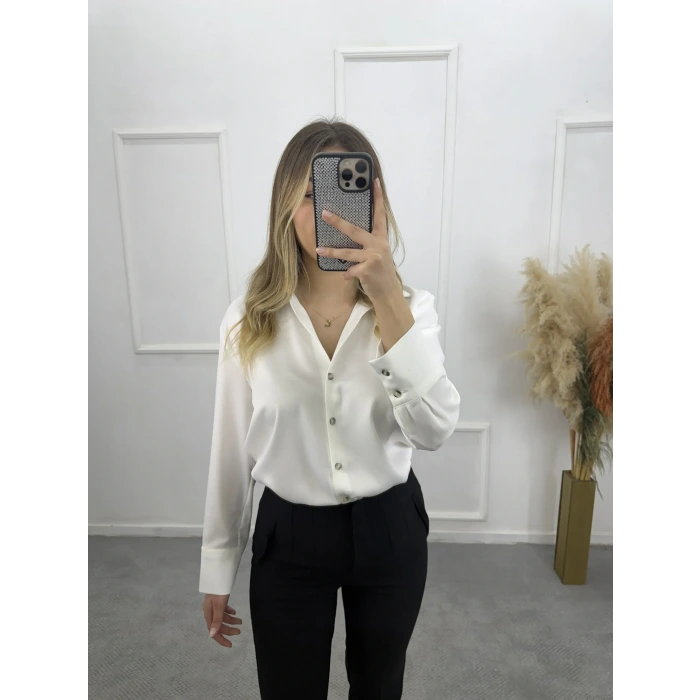 Karew Pamuklu Saten Gömlek