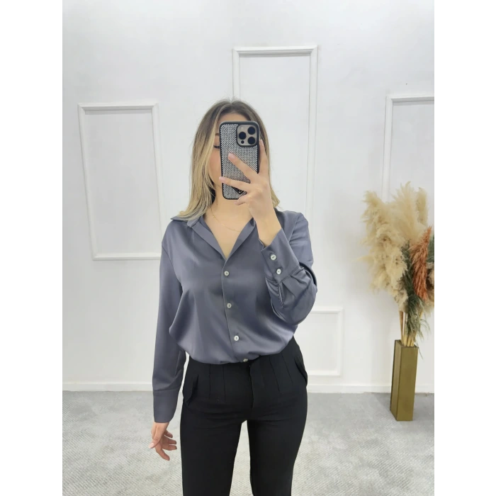 Karew Pamuklu Saten Gömlek